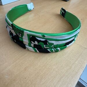 Green and Black Patterned Headband